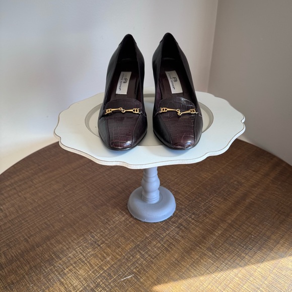 Vintage Etienne Aigner Guinevere Brown Leather-Women’s Size 7 - Picture 7 of 8